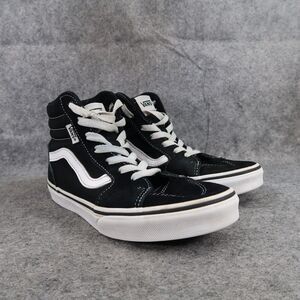 Vans Shoes Kids 3.5 Sneaker Sk8 Hi Skate Casual Suede Lace Up Black Active Youth